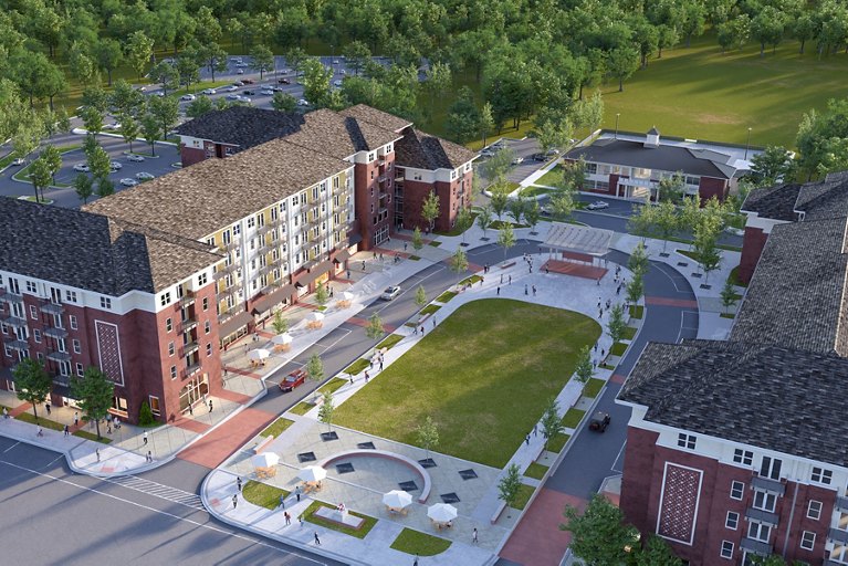 University Housing Rendering